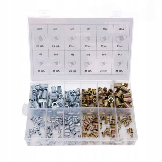 eMESERIASUL.RO SET Flanse cilindrice tip nit, cu filet interior KRAFTMEN K10486, 300 buc, POZA 1