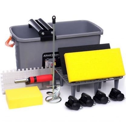 eMESERIASUL.RO SET PROFI SCULE SI GALEATA 24L pentru renovare (zugravire, placare cu gresie ori faianta), KRAFTMEN K10785, POZA 1