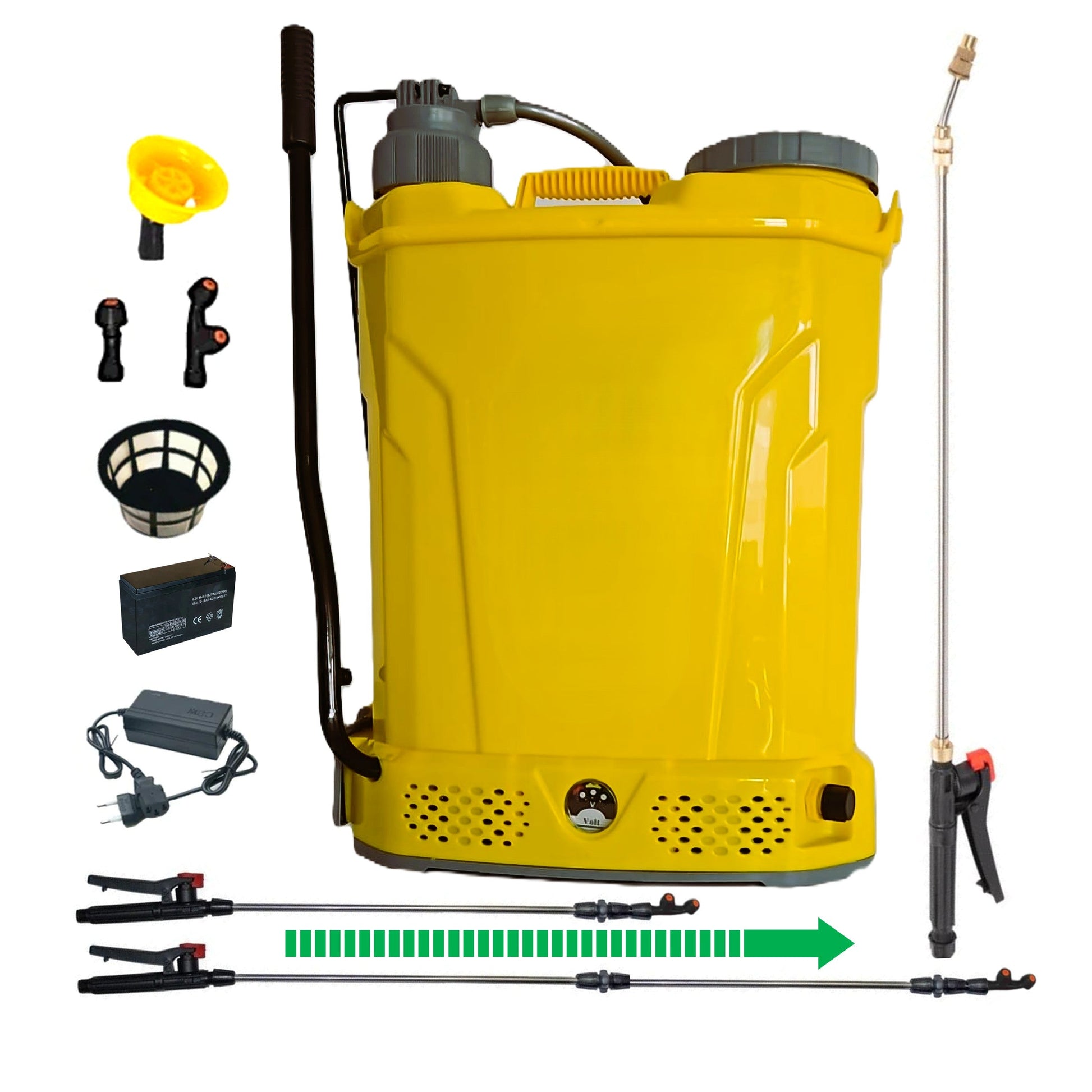 eMESERIASUL.RO Pompa de stropit cu acumulator Pandora 12L, 3 duze incluse, Vermorel, POZA 1