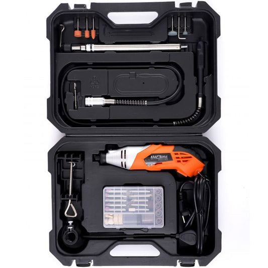 eMESERIASUL.RO SET cu Masina de slefuit si gravat KRAFTMEN K10752, 126 accesorii, 270W, 35000RPM, POZA 1