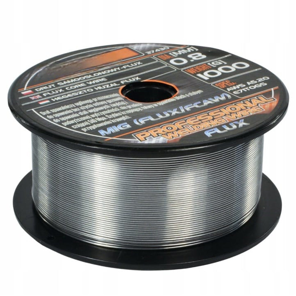 eMESERIASUL.RO Sarma sudura flux BLACK-SQUARE PORTONERO B37430, 0.8mm, 1kg, POZA 1