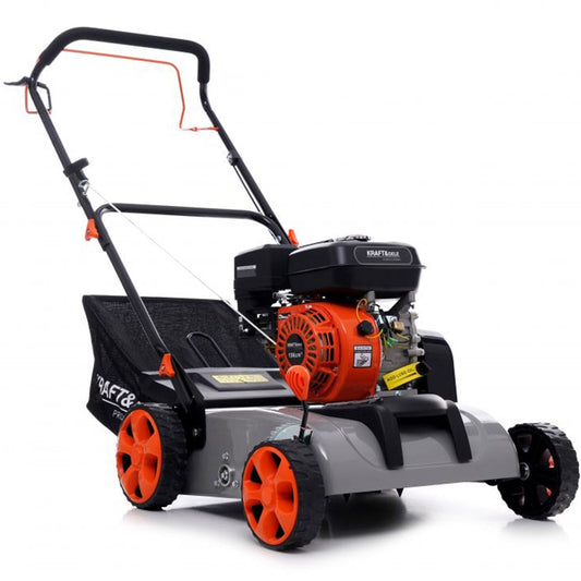 eMESERIASUL.RO Scarificator-aerator gazon cu motor pe benzina 4 timpi, KRAFTMEN K5191 5.2CP, 3.8KW, latime lucru 38cm, POZA 1