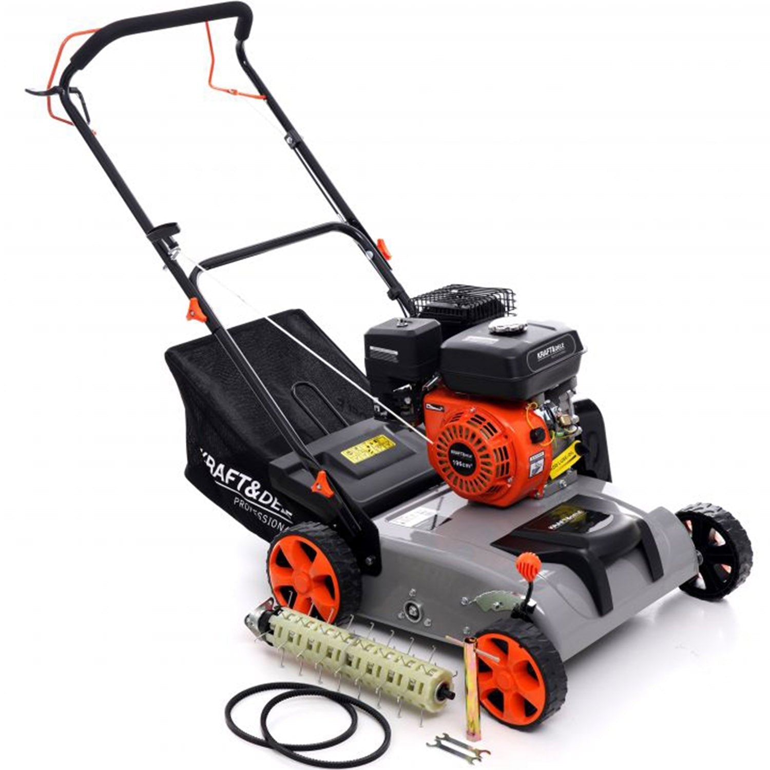 eMESERIASUL.RO Scarificator-aerator gazon cu motor pe benzina 4 timpi, KRAFTMEN K5191 5.2CP, 3.8KW, latime lucru 38cm, POZA 7