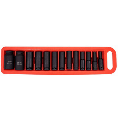 eMESERIASUL.RO Set 13 CHEI Tubulare (prize) cu impact KRAFTMEN K10521, Drive interior 1/2", 10-30mm, valiza transport inclusa, POZA 3