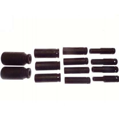 eMESERIASUL.RO Set 13 CHEI Tubulare (prize) cu impact KRAFTMEN K10521, Drive interior 1/2", 10-30mm, valiza transport inclusa, POZA 5