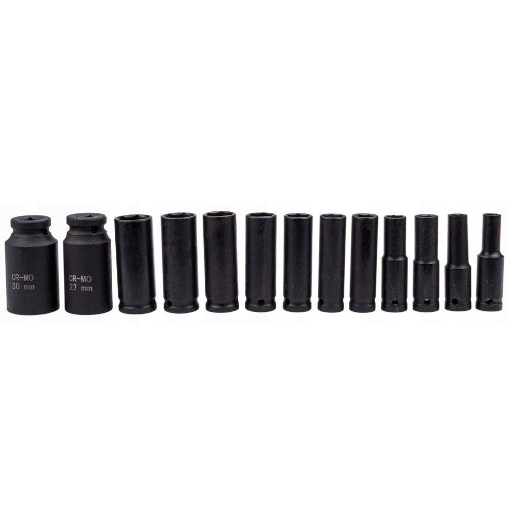 eMESERIASUL.RO Set 13 CHEI Tubulare (prize) cu impact KRAFTMEN K10521, Drive interior 1/2", 10-30mm, valiza transport inclusa, POZA 6