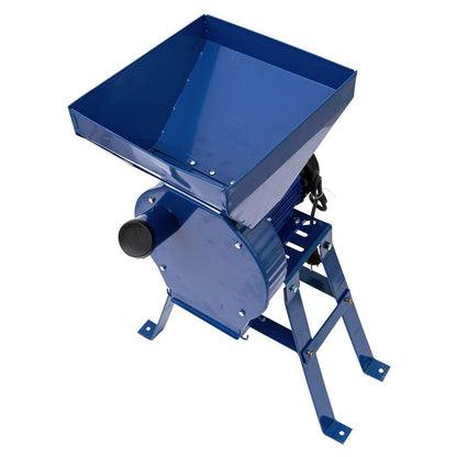 eMESERIASUL.RO Set Moara cereale, stiuleti si fructe-legume (3 in 1) Alpin-PROFI seria E, 3.9kW, Albastra, cu ciocanele, CUVA MARE si suport cu picioare, POZA 3