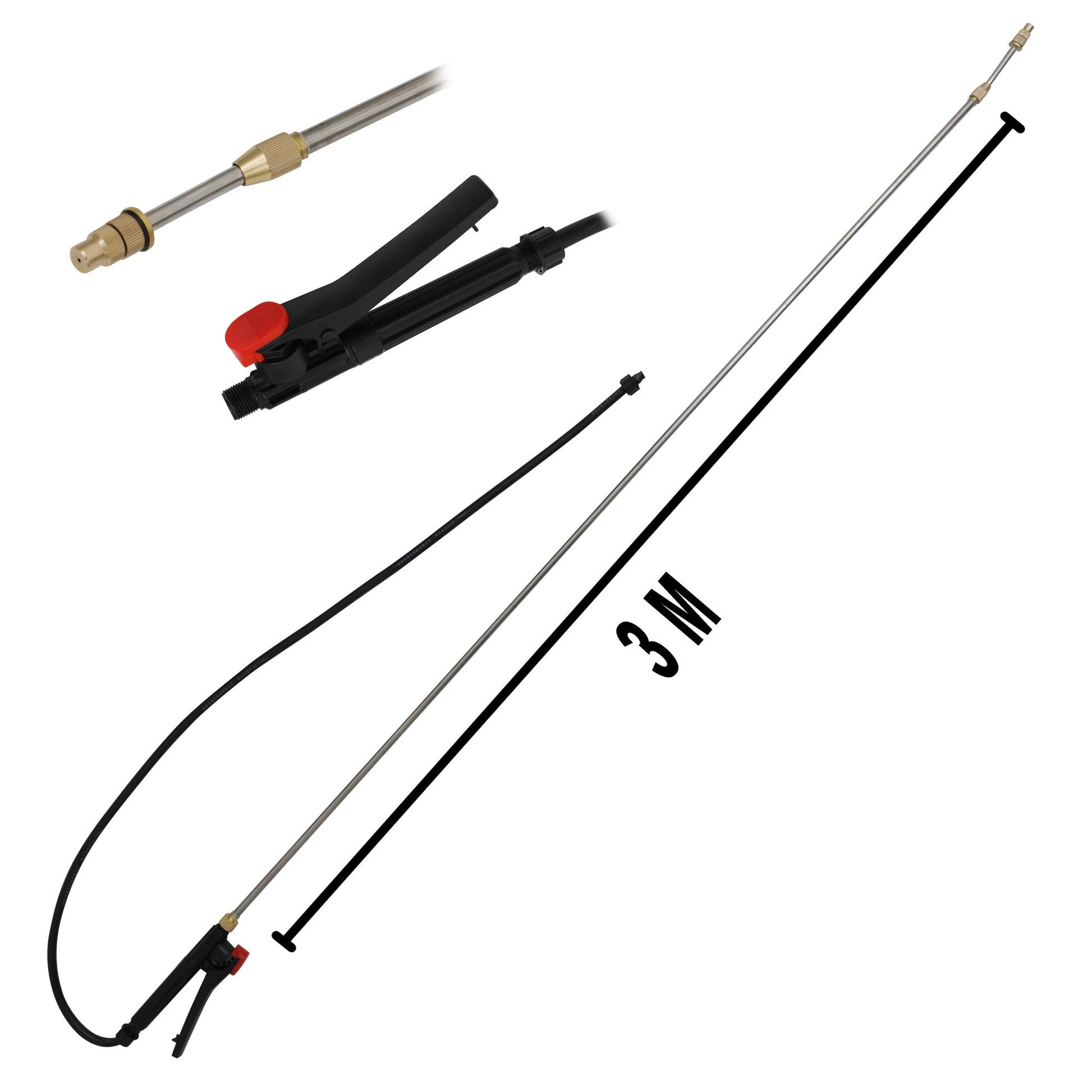 eMESERIASUL.RO Set Pompa de stropit cu acumulator Pandora 12L + Atomizor + Set Lance telescopica stropit de 3m, vermorel, POZA 5