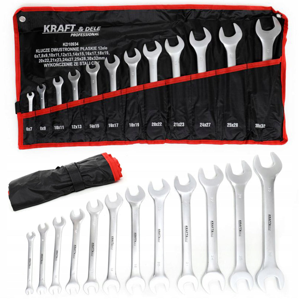 eMESERIASUL.RO Set chei fixe, 12 piese, KRAFTMEN K10934, 6-32MM, POZA 2