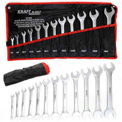 eMESERIASUL.RO Set chei fixe, 12 piese, KRAFTMEN K10934, 6-32MM, POZA 2