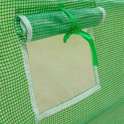 eMESERIASUL.RO Solar gradina premium Liderman, 200x200x200cm, structura otel zincat 25mmx1mm, sera cu suprafata 4m2, POZA 7