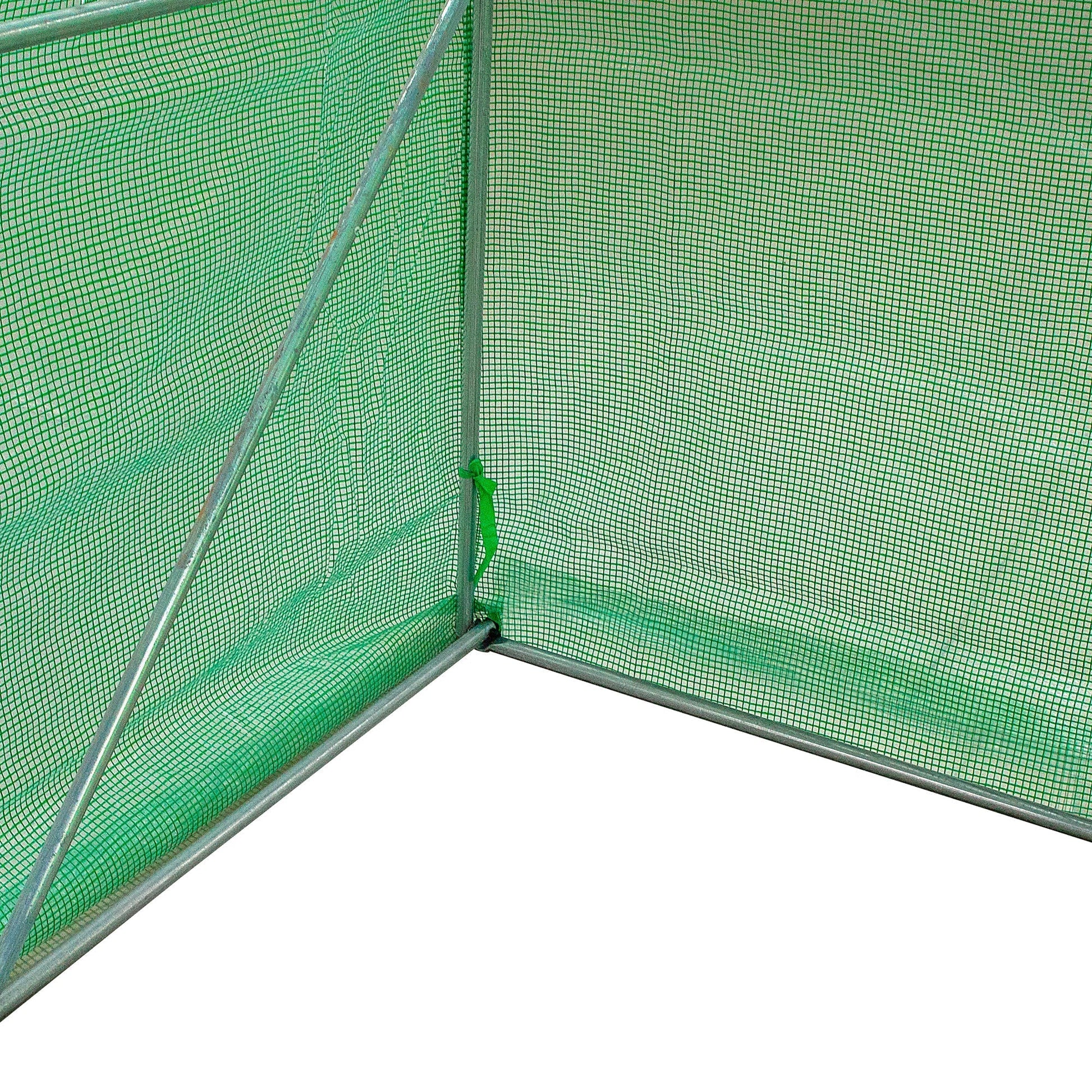eMESERIASUL.RO Solar gradina premium Liderman, 200x200x200cm, structura otel zincat 25mmx1mm, sera cu suprafata 4m2, POZA 5