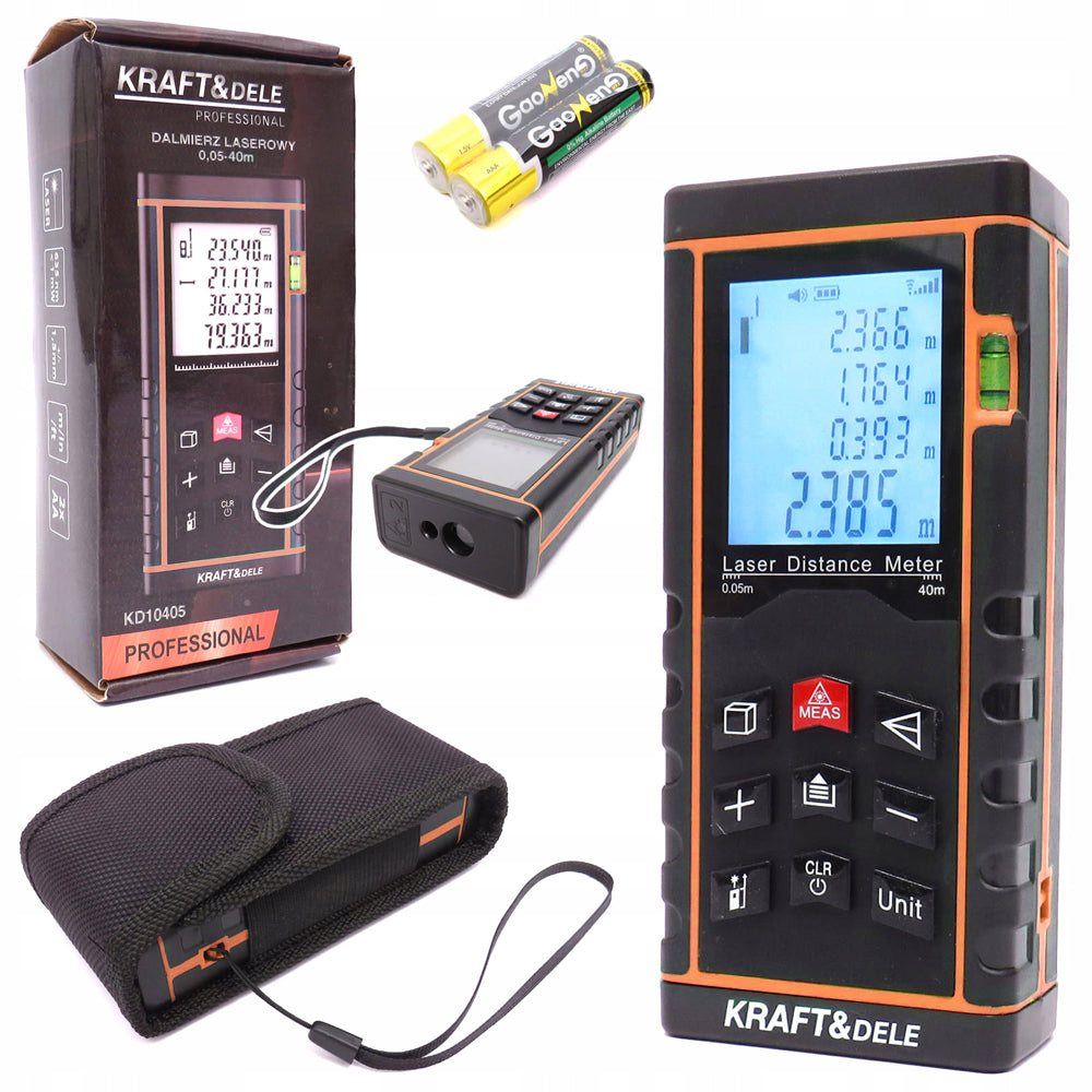 eMESERIASUL.RO Telemetru cu laser KRAFTMEN K10405, 40m + husa protectie, POZA 2